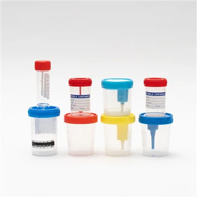Labas cenas Sterili sieviešu parauga paraugs sterils 30ml 60 ml 100 ml plastmasas slimnīcas vienreizējās lietošanas urīna testa kolekcijas konteiners